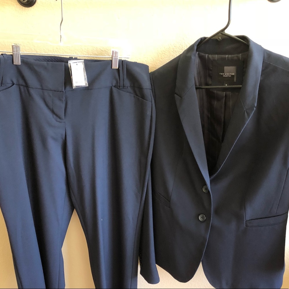 Navy blue business suit (blazer & pants)
